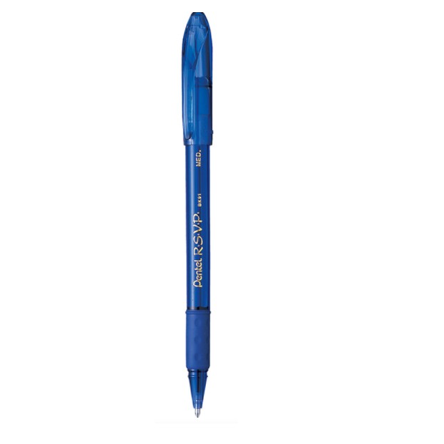 Caneta esferográfica Pentel R.S.V.P 1.0mm azul KIT COM 05 CANETAS