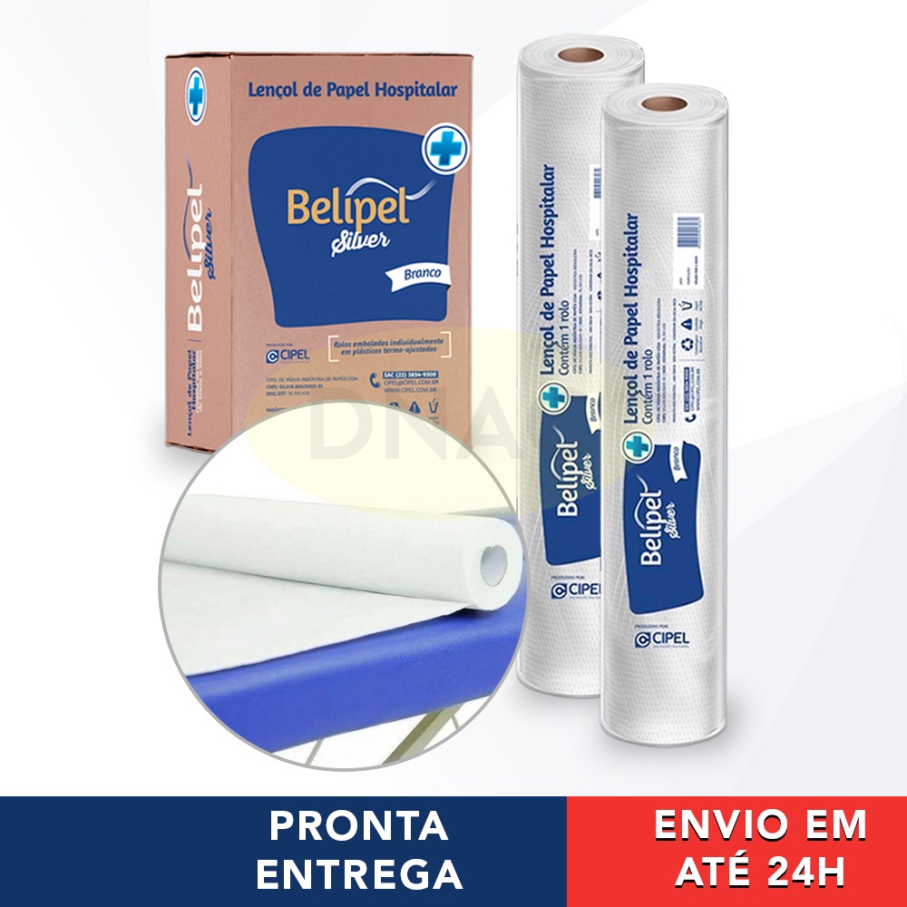 Kit 5 e 10 Rolos de Papel Lençol Descartável para Maca  50cm x50m Hospitalar Estética Massagem Manicure Tatuagem em Oferta na Shopee
