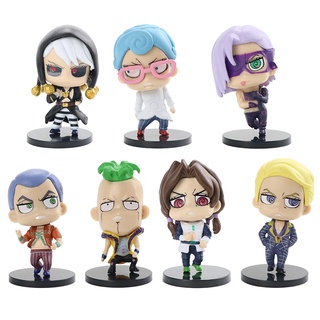 7pcs JoJo's Bizarre Adventure Model Anime Figurine Collectibles Cute Car  Interior Cake Top Decor for Fans | Shopee Brasil
