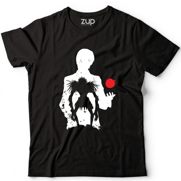 Camiseta Baby Look Death Note Anime Ruyk camisa feminina anime mangá Light Yagami