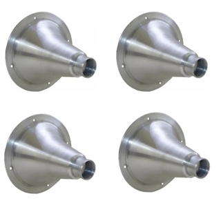 4 Cornetas Canequinho De Alumínio Bico De Rosca Cone Curto Boca Para Driver D250x em Oferta na Shopee