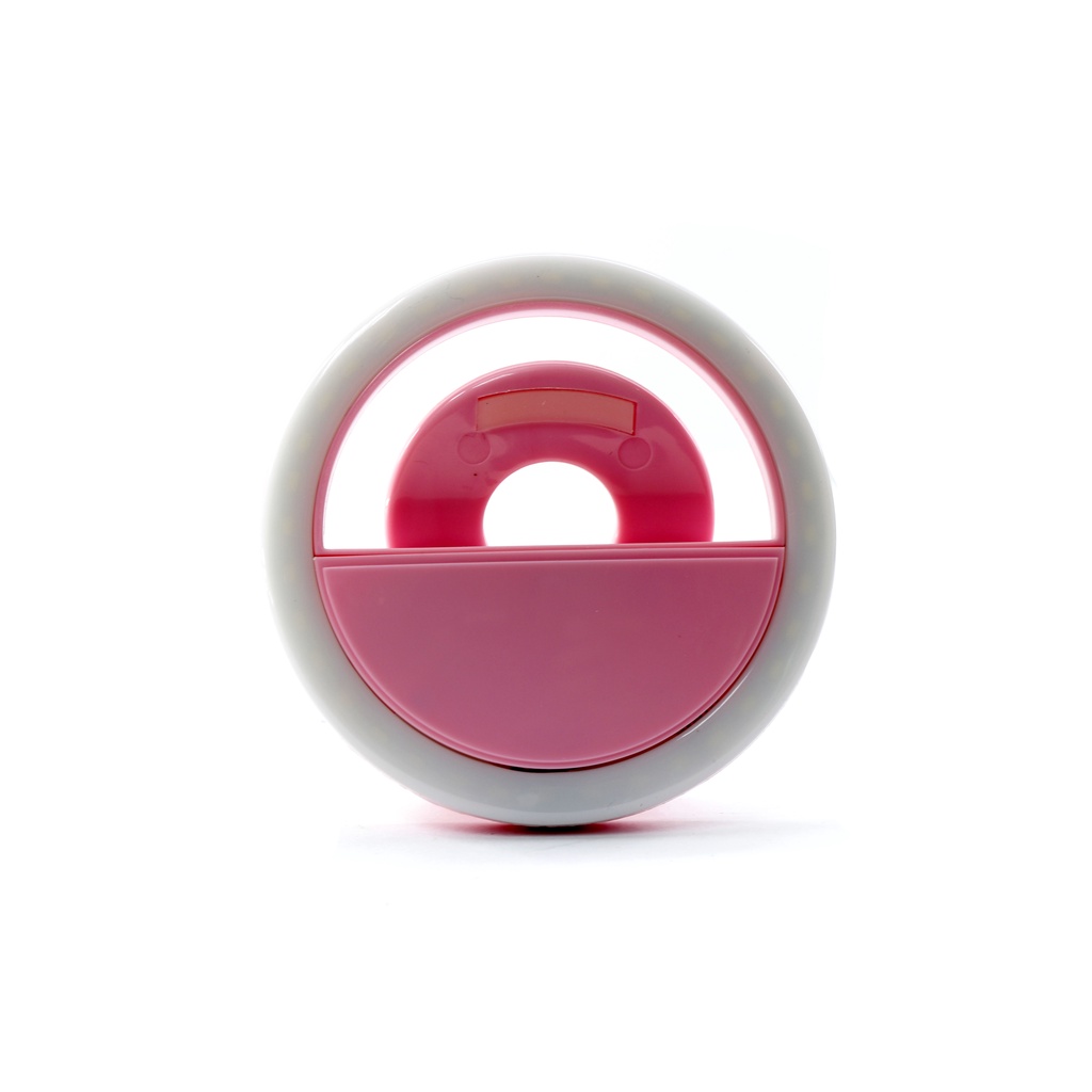 Mini Ring Light LED Para Celular Flash De Selfie Anel De Luz Portatil Clipe Recarregavel Universal
