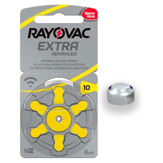 Pilha Auditiva 10 Rayovac Bateria Pr70 6 unidades