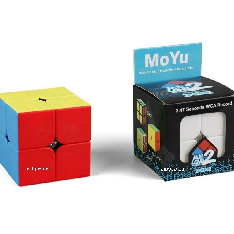 cubo mágico 2x2 profissional original moyu qualidade (De 1 a 3 quantidade)