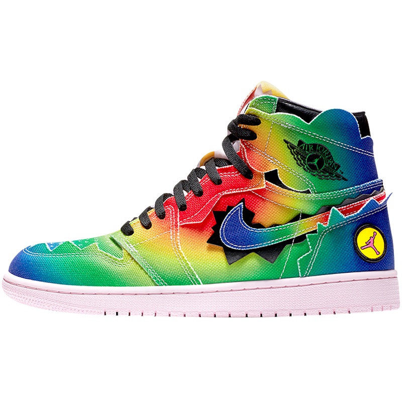 tenis jordan arcoiris