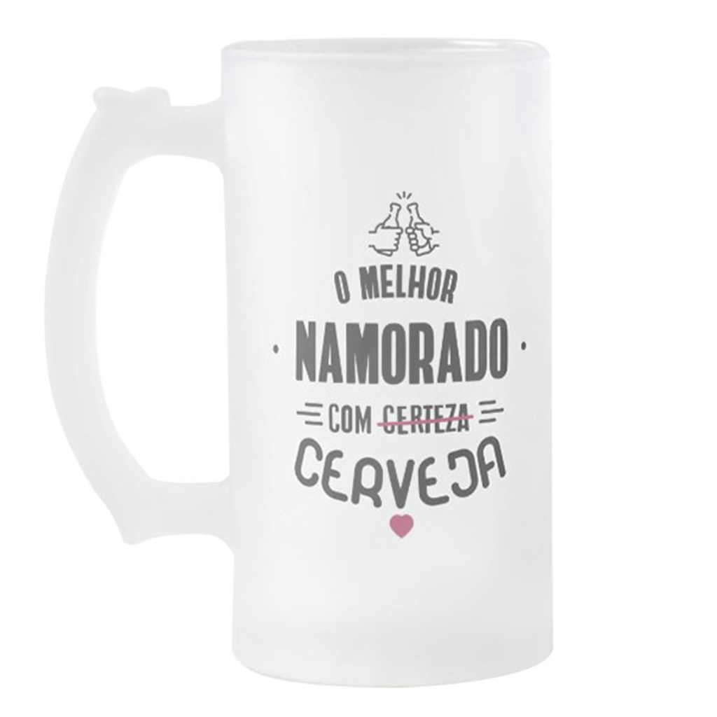 Copo de Cerveja Presente Personalizado para Melhor Namorado