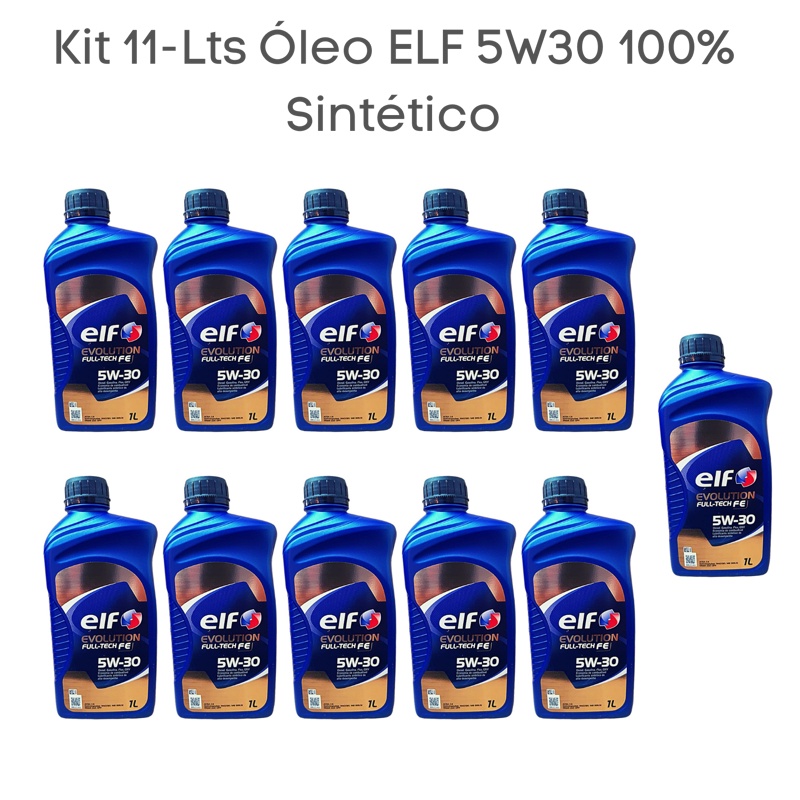 Kit 11 lts Óleo ELF Full Tech FE 5W30 Evolution 100% Sintético