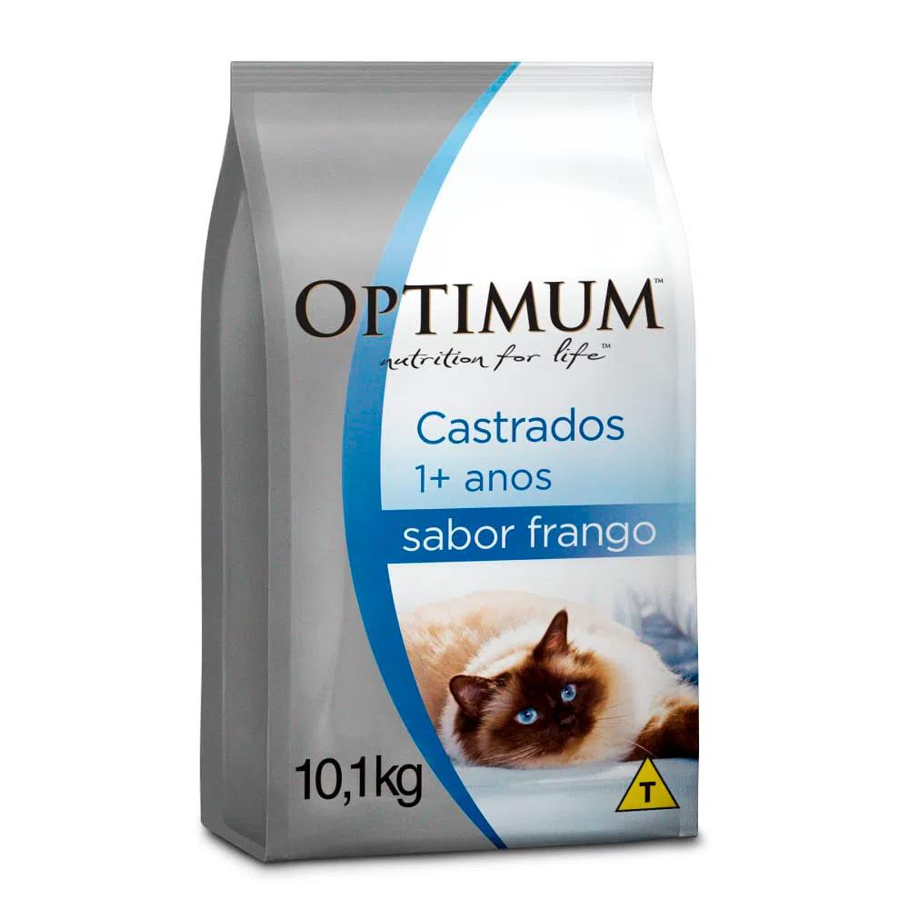 Ração Optimum Gatos Adultos Castrados 1+ anos Frango 10,1 kg em Oferta na Shopee
