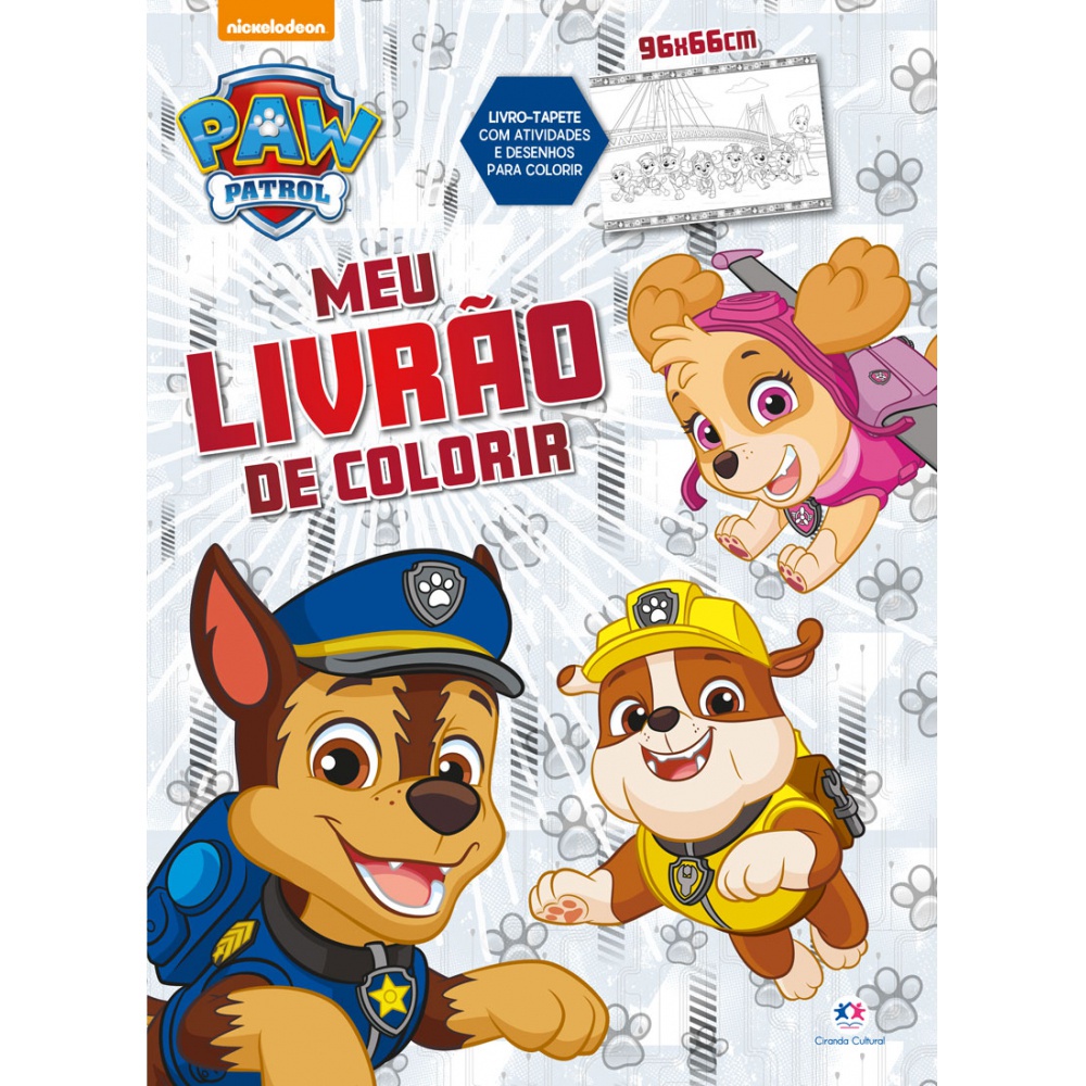 Livro - Patrulha Canina - Meu livrão de colorir - Ciranda Cultural em Oferta na Shopee