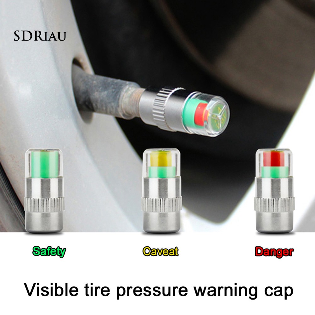 4 Pcs Car Auto Tire Pressure Monitor Medidor De Pneus Sensor De Alerta