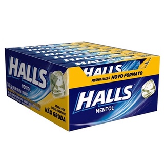 BALA DROPS HALLS MENTA MENTOL MORANGO HORTELÃ G C MONDELEZ Shopee Brasil