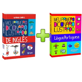 Kit Meu Primeiro Dicionário Ilustrado Português + Inglês - Novos e Orignais