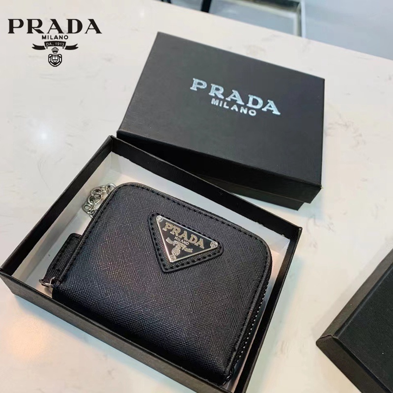 Porta-cartões De Carteira Feminino Clássico Prada Da Última Moda Em Estilo Completo Sling Bag