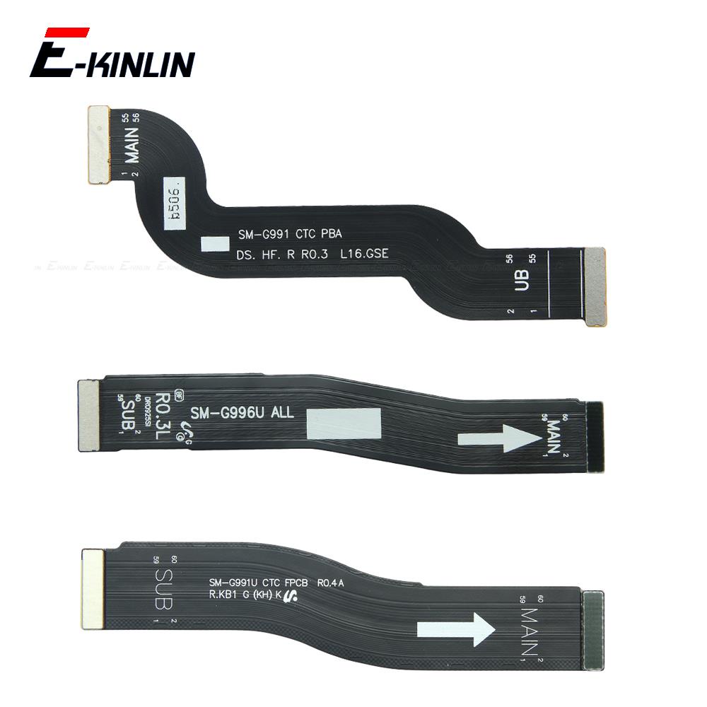 Placa Principal-Mãe Display LCD Conector Cabo Flexível Para Samsung Galaxy S10 Lite S20 FE S21 Plus Ultra Peças De Repar