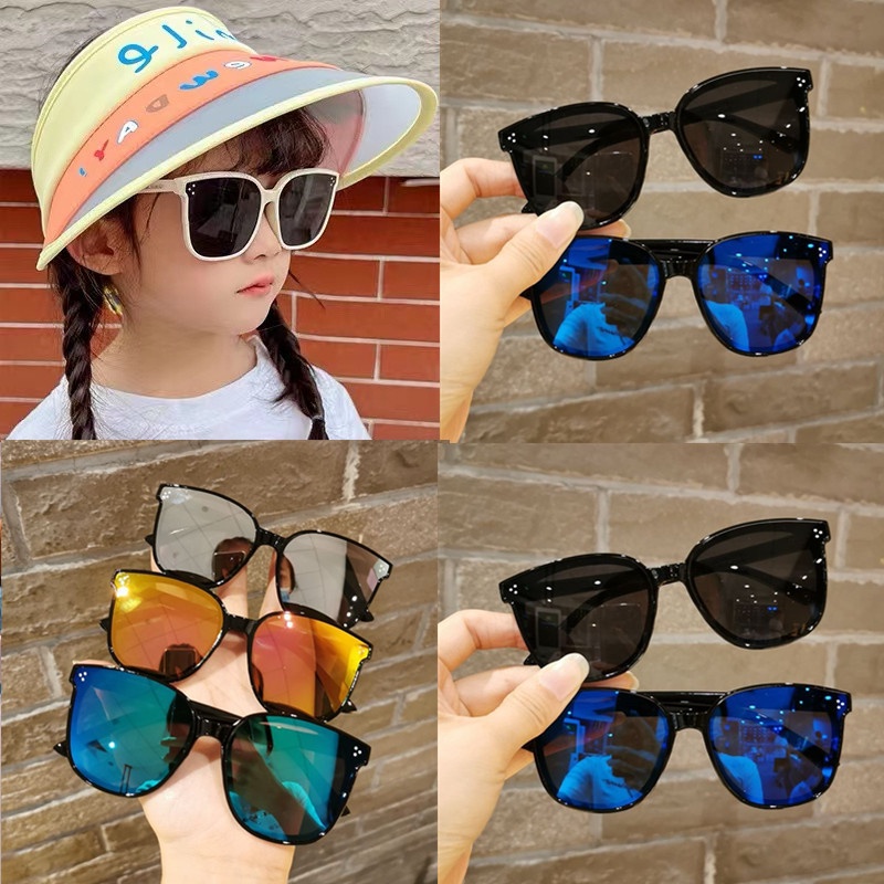 Óculos de Sol Infantil Personalidade Óculos de Bebê para Meninos e Meninas Óculos Anti-UV na Moda