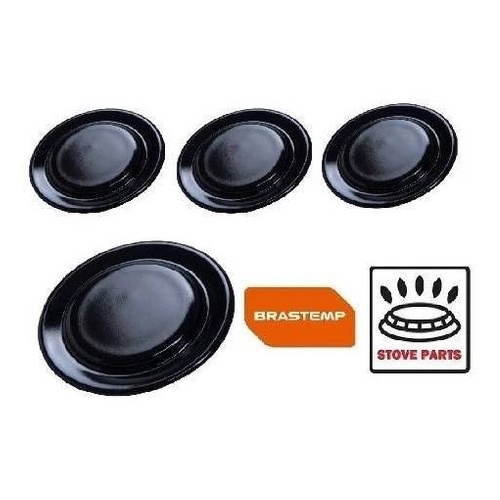 Kit Espalhador Tampas Peças Fogão Brastemp Bfs4nab 4 Bocas