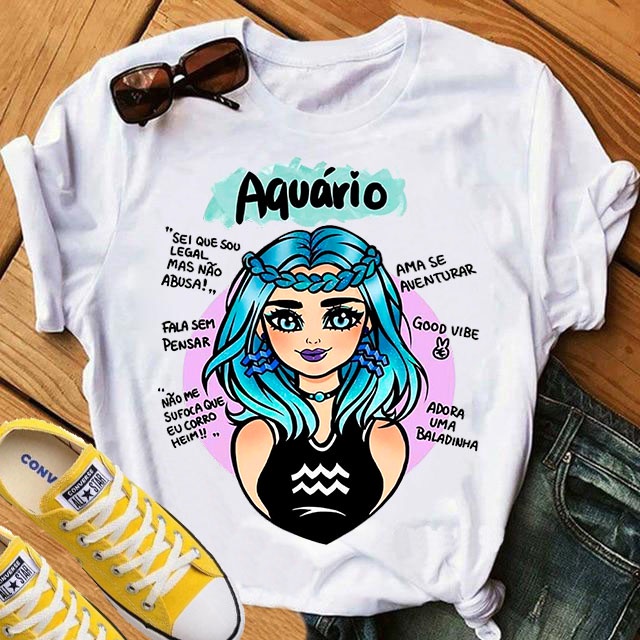 Imagem Camiseta Feminina Signos - Mega Oferta!!!