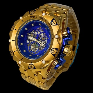 Relógio Dourado Esqueleto Pesado Hybrid