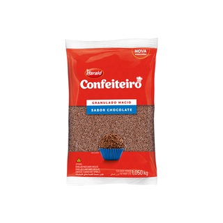 Granulado Macio Sabor Chocolate Confeiteiro 1,050kg Harald