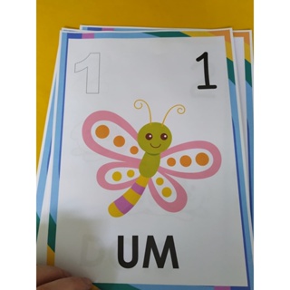 Ficha de números para crianças (1 a 10) em Oferta na Shopee