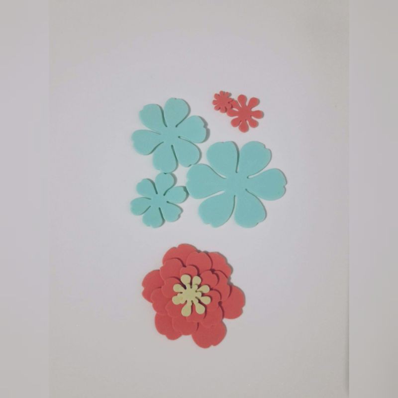 Aplique Eva flor tropical