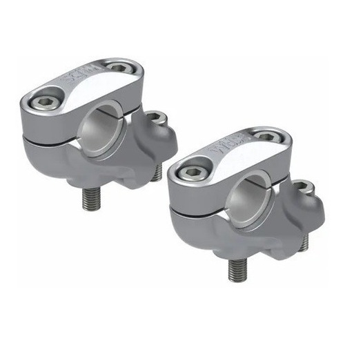 Riser Alongador Guidão 22 28 C/ Recuo Prata Tenere Cb 500 Nc
