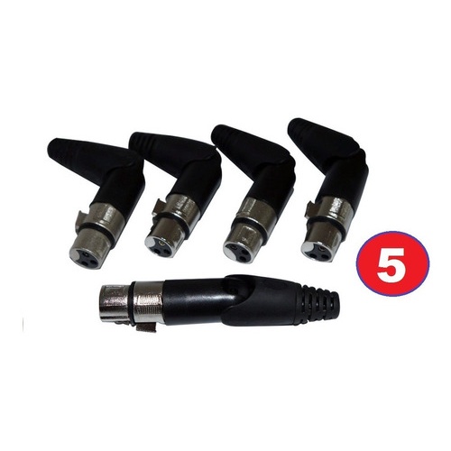Plug Canon Femea Articulado Prime Pt Kit Com 5
