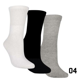 KIT MEIA 3X1 ESPORTE TOALHADA COM LYCRA - PRODUTO NACIONAL