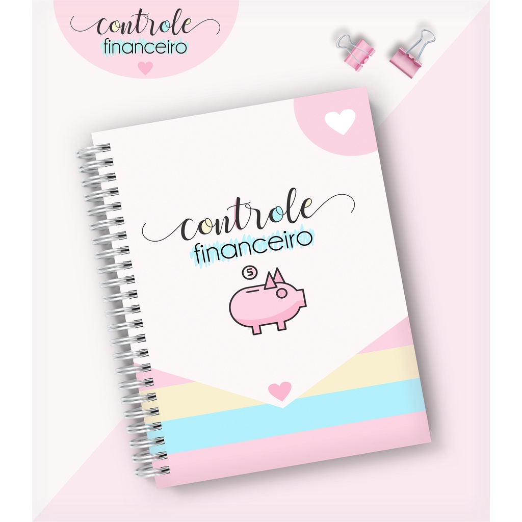 Planner Financeiro 2025 Personalizado com nome na capa - Caderno Financeiro - Agenda Financeira