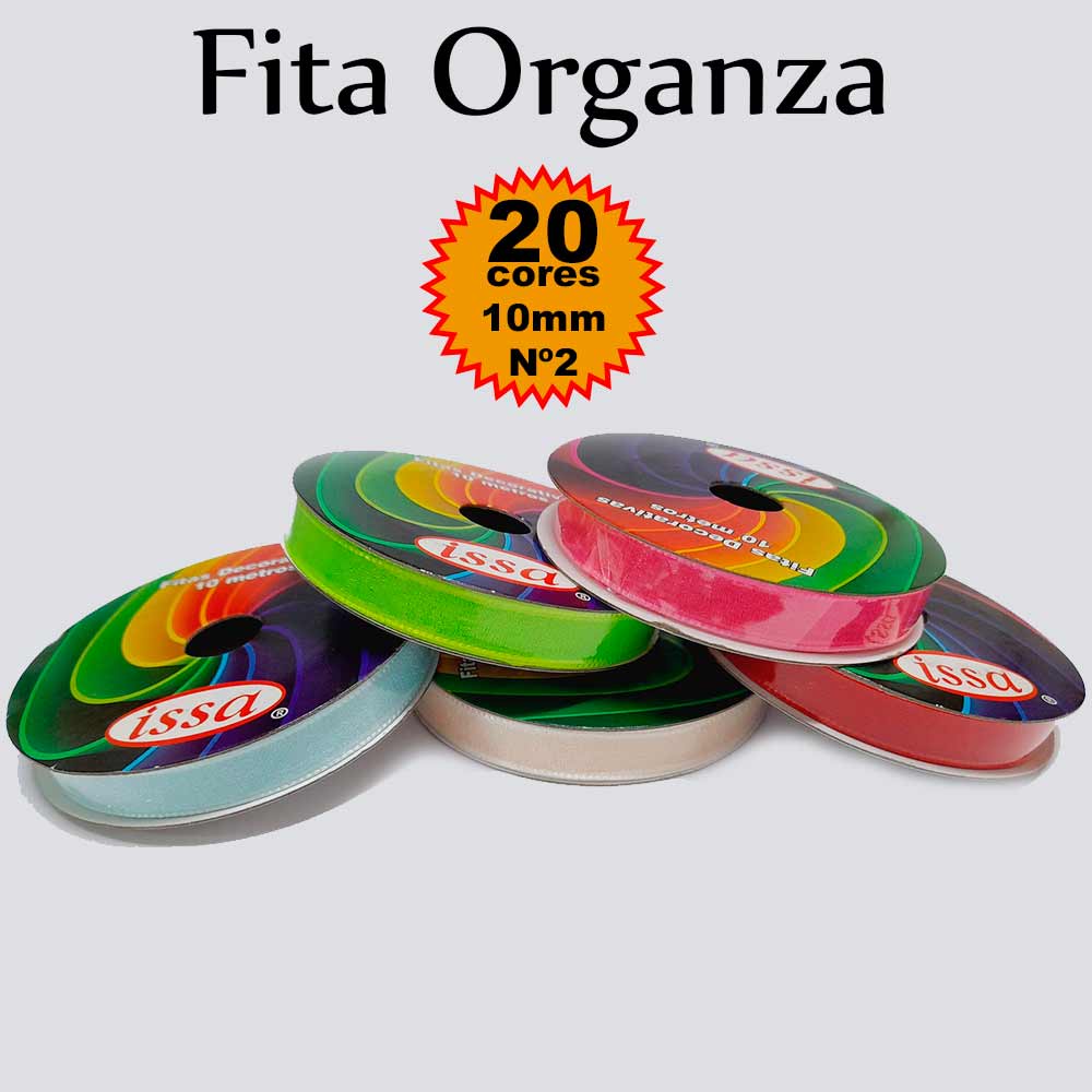 Fita Organza Sinimbu R:1792/10mm Nº2 - 10mt