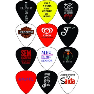 28 palhetas gospel frases e imagens fé em Oferta na Shopee