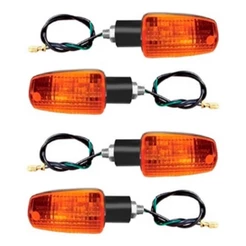 Kit Combo 4 Pisca Completa Cg Titan Fan 125 150 Cbx200/Xr300 Lente Laranja(Ambar)