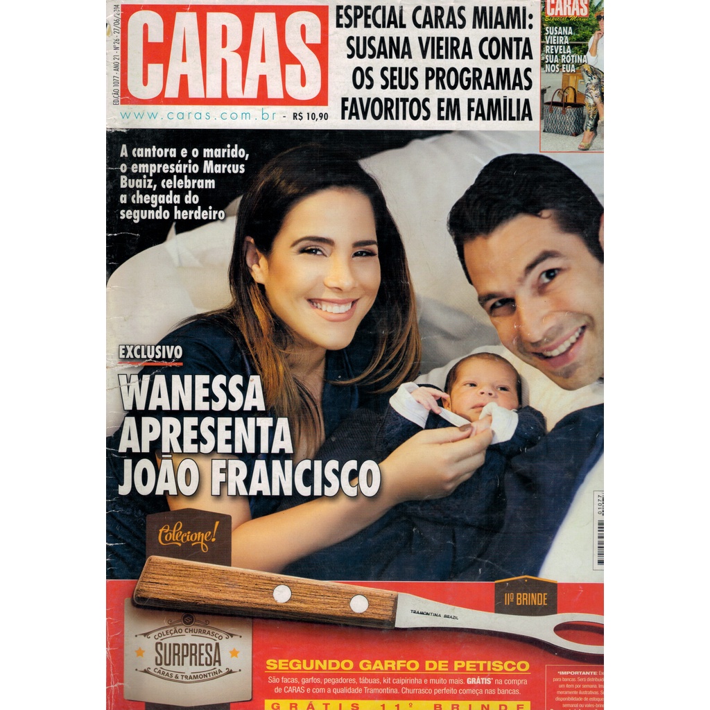 REVISTA CARAS, DE 27/06/2014, COM WANESSA E MARCUS BUAIZ NA CAPA.