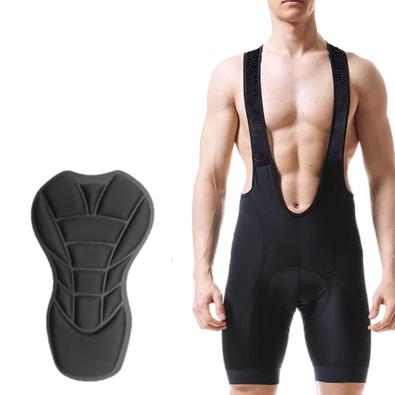 Bermuda Bretelle Masculina Ciclista Bike Acolchoada Dupla Camada D90