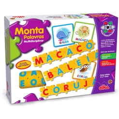 JOGO MONTA PALAVRAS MULTIDISCIPLINAR PEDAGOGICO - ELKA BRINQUEDOS