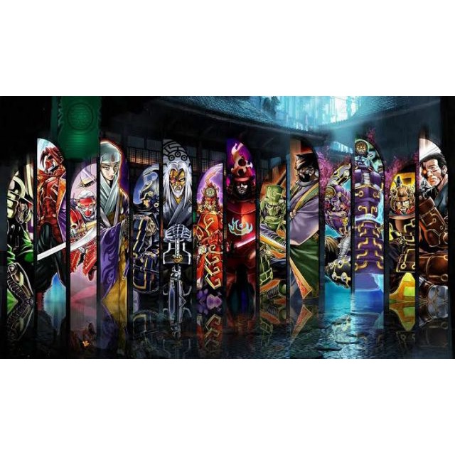 Playmat E/ou Mousepad Gamer 2 Imagens - Sky Striker e Six Samurai Yu Gi Oh  (58cm x 30cm x 3mm)