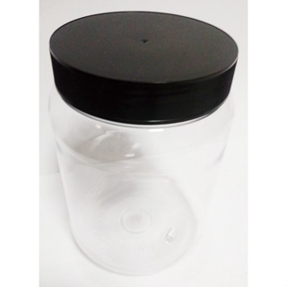 Pote Plástico De 1 Kg Transparente E Tampa Roscada Preta em Oferta na Shopee