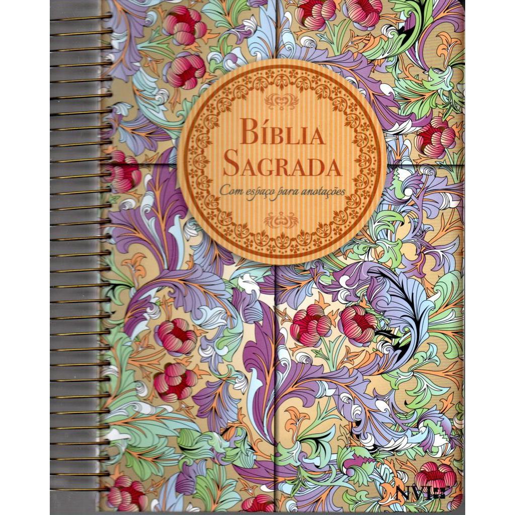 Biblia Nvi Anote Espiral Calamo E Canela | Shopee Brasil