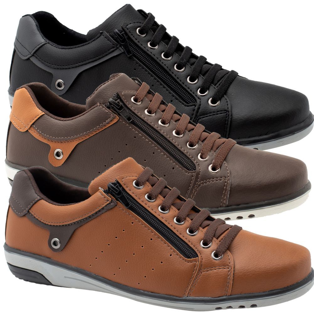 Kit 3 Pares De Sapatenis Masculino De Elastico Confortavel em Oferta na Shopee