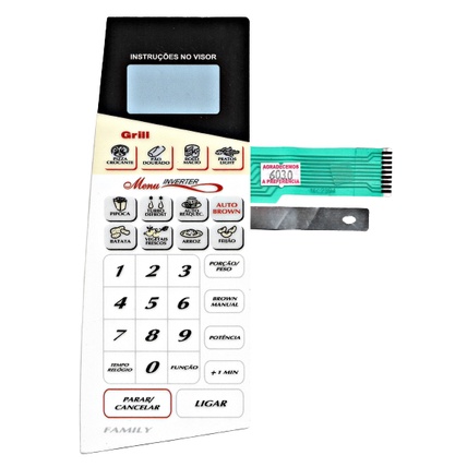 Membrana Teclado Para Microondas Panasonic Nng 62 bh Inverter Family Grill