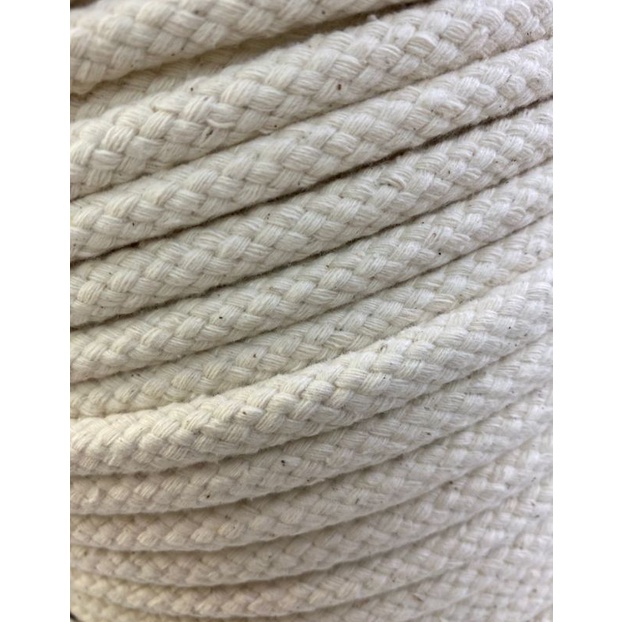 Corda De Algodão 8mm 10 Metros Capoeira 100% Algodão Artesanato e Alça Bolsa em Oferta na Shopee