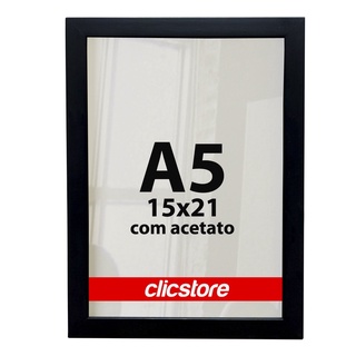 Moldura A5 15x21 Quadro Foto Acetato Poster