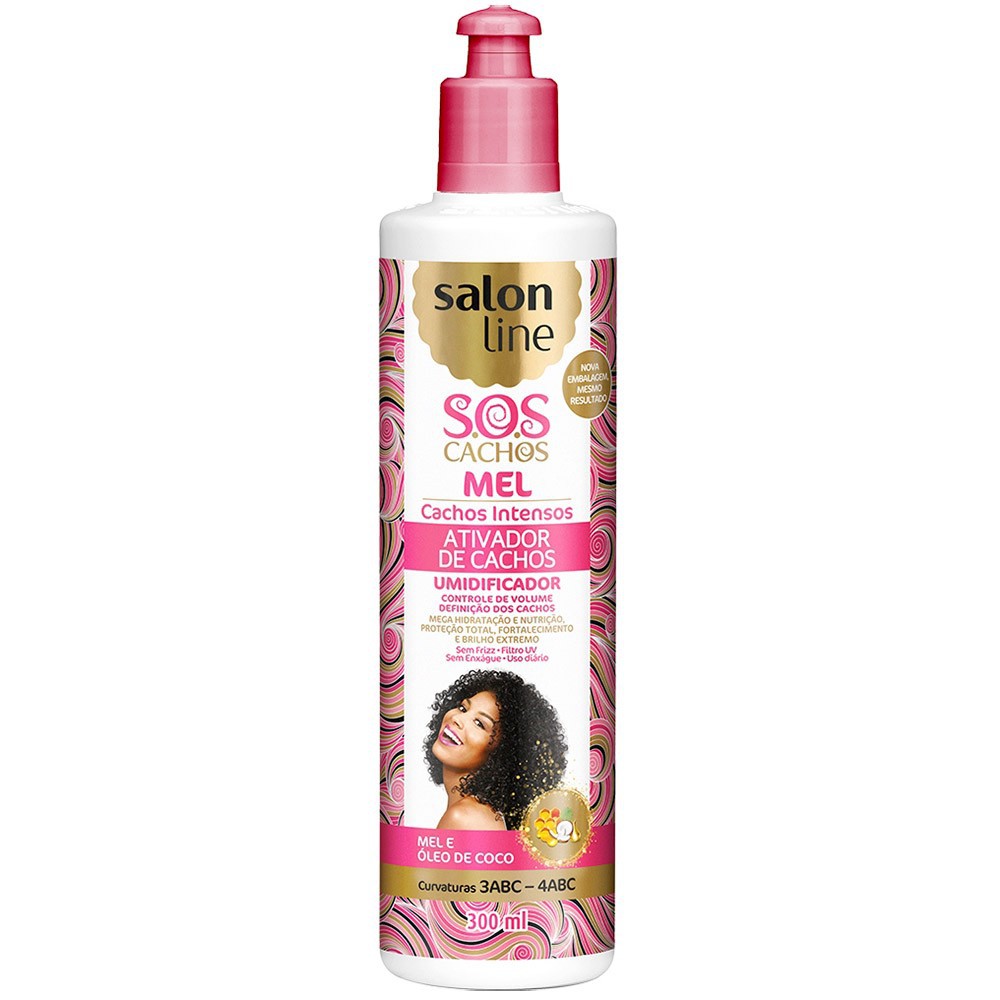 Ativador De Cachos S O S 300ml Salon Line Shopee Brasil