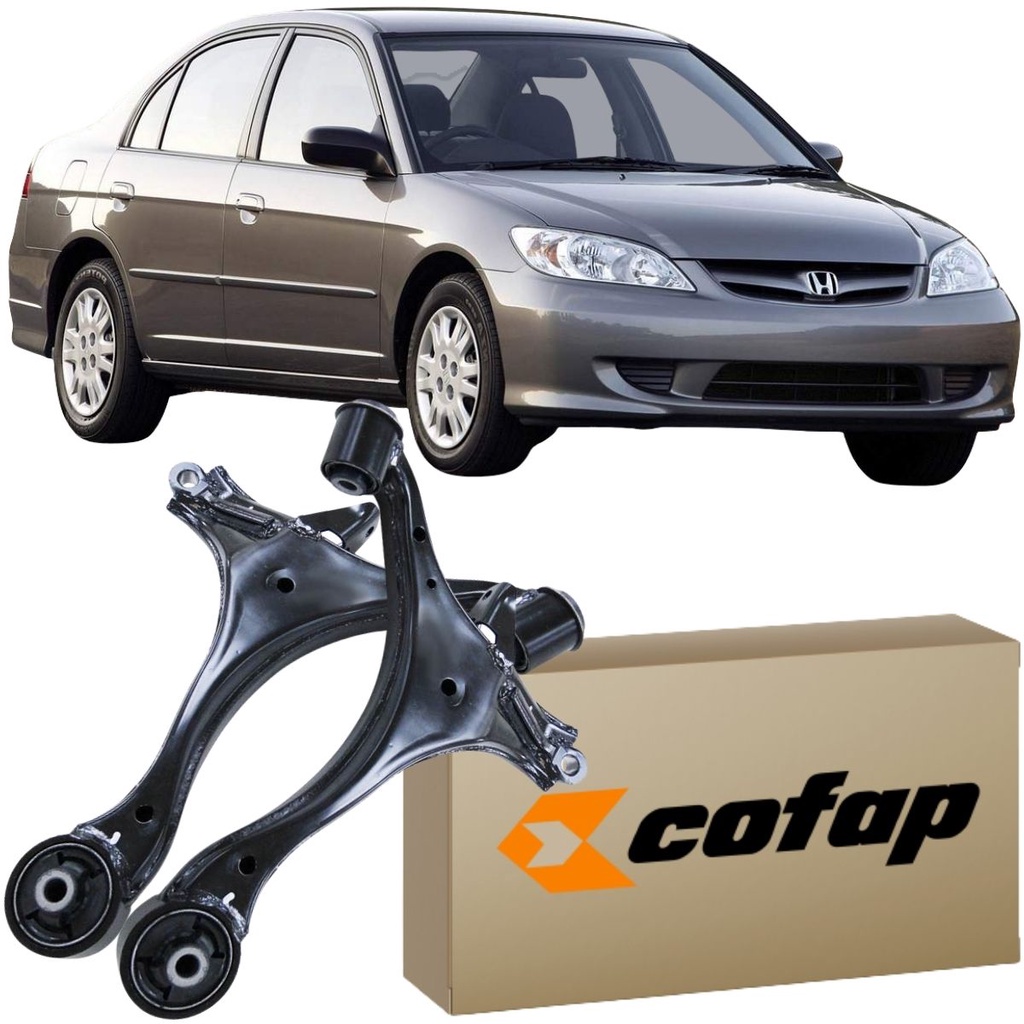 Par Bandeja Balança Dianteira Cofap Honda Civic 2001 a 2006 em Oferta na Shopee