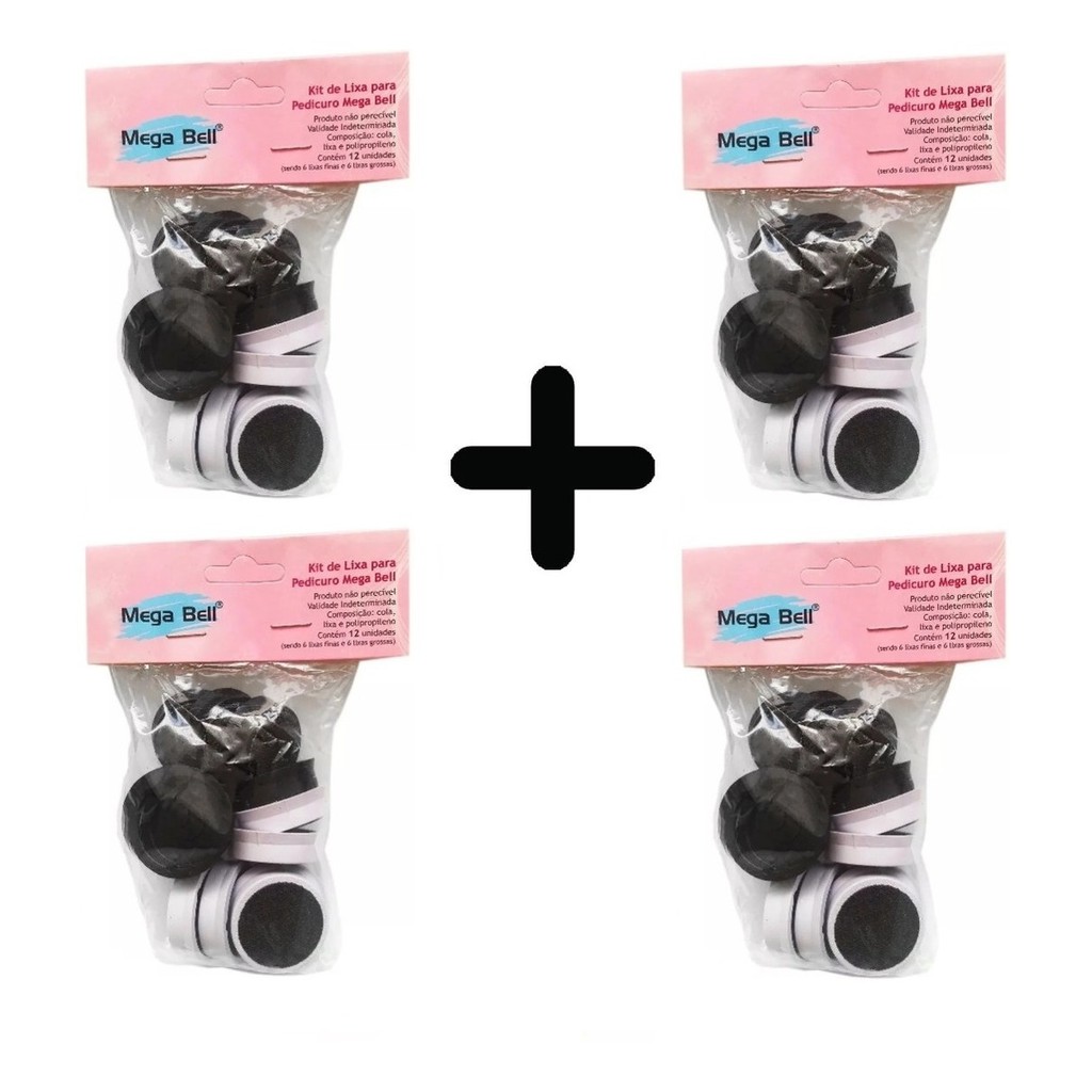 Refil Lixas Para Pedicuro Mega Bell - C/ 48 Lixas em Oferta na Shopee