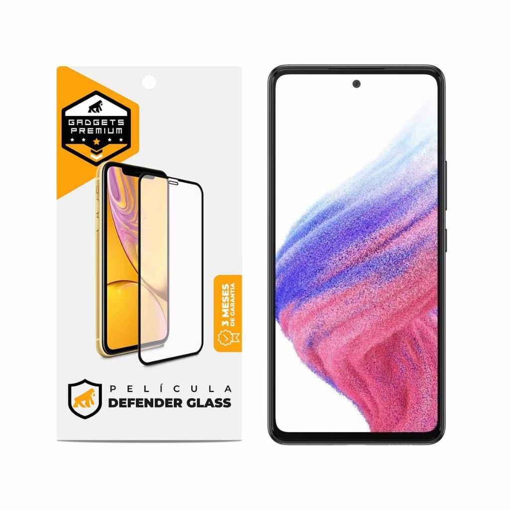 Película Defender Glass para Samsung Galaxy A53 5G - Preta - Gshield - Mobile & Gadgets