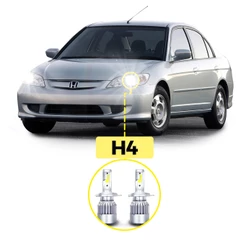 Kit Ultra LED Honda Civic 1992/2003 20000 Lúmens 6500K H4