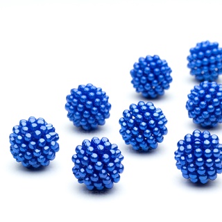 Perola Abs Craquelada 10mm Furo Passante Sapphire. Embalagem com 500g - 1.200 Peças.