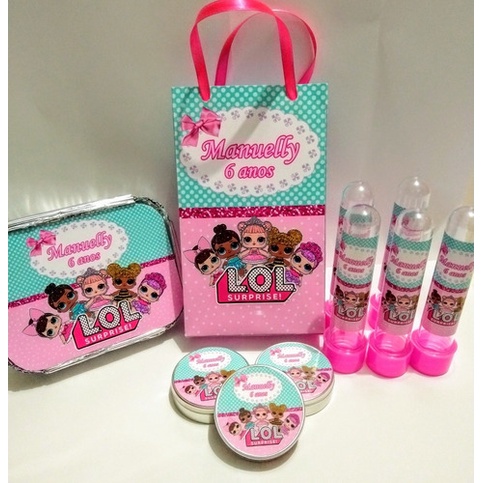 Kit Festa Infantil Personalizado Lol Surprise Com Sacolinha