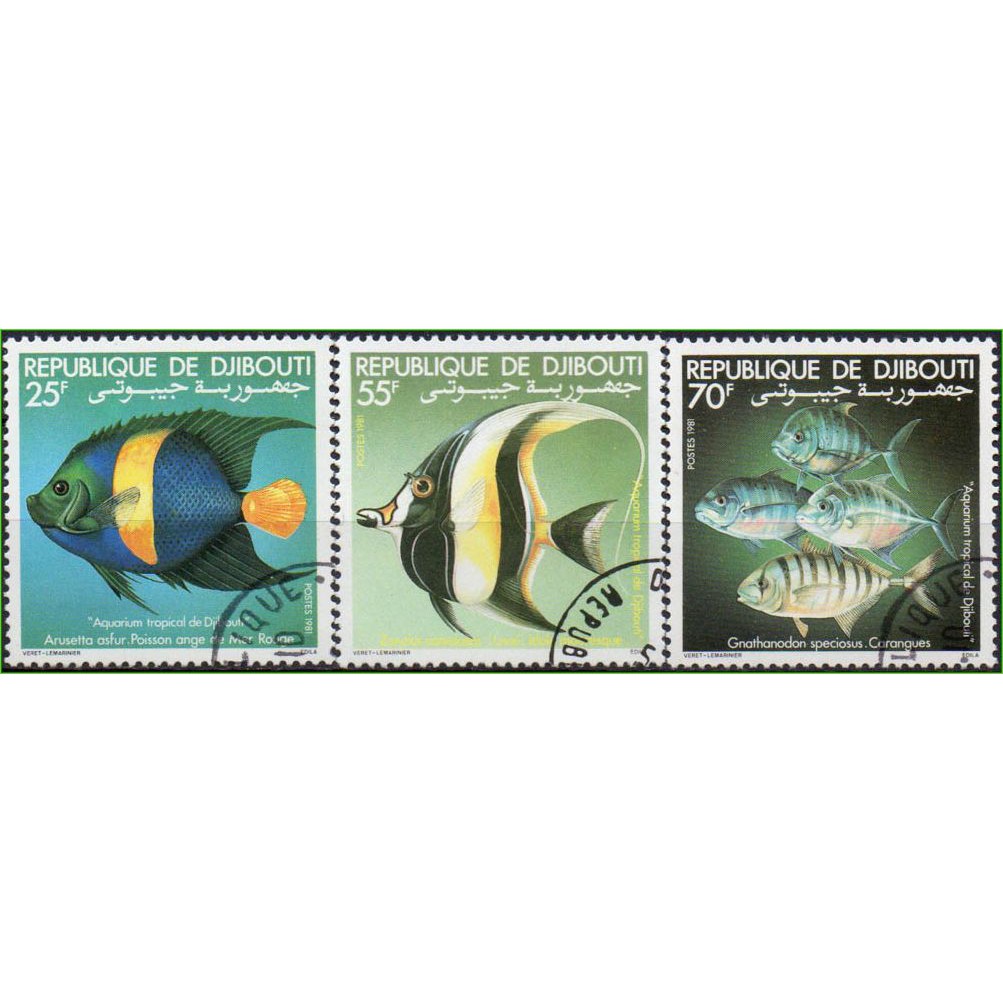 Djibuti - Peixes - 1981 - S/Completa - Filatelia - Selos